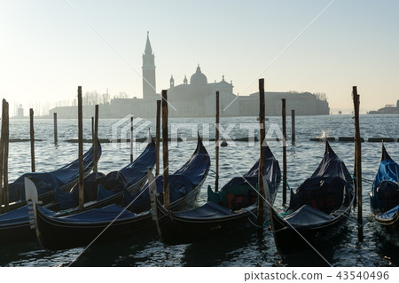 Gondolas and San Giorgio Gondolas and San Giorgio 43540496