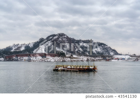 Jangja island bridge in winter Jangja island bridge in winter 43541130