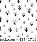 seamless pattern with Halloween tree 43541711