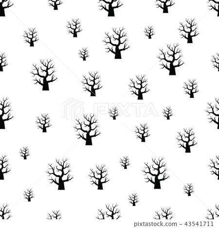 seamless pattern with Halloween tree seamless pattern with Halloween tree 43541711