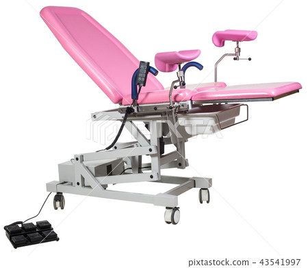 Gynecological Examination Chair Isolated on White 43541997