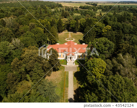 Aerial top view to palace ensemble Samchiki Aerial top view to palace ensemble Samchiki 43542124