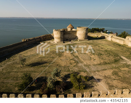 Aerial top view to Akkerman fortress in Ukraine Aerial top view to Akkerman fortress in Ukraine 43542135
