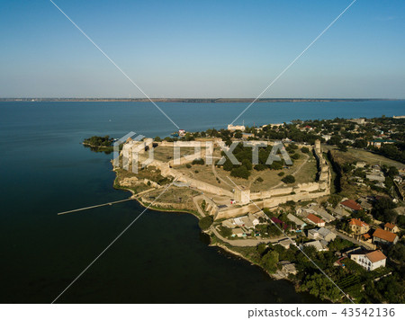 Aerial top view to Akkerman fortress in Ukraine 43542136