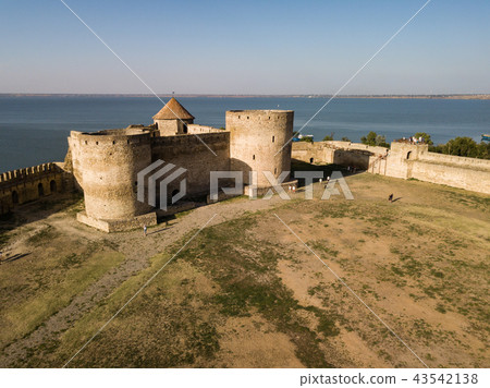 Aerial top view to Akkerman fortress in Ukraine Aerial top view to Akkerman fortress in Ukraine 43542138