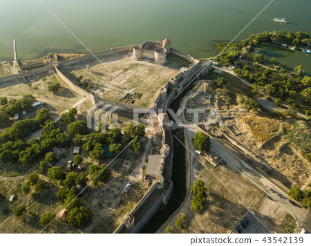Aerial top view to Akkerman fortress in Ukraine Aerial top view to Akkerman fortress in Ukraine 43542139