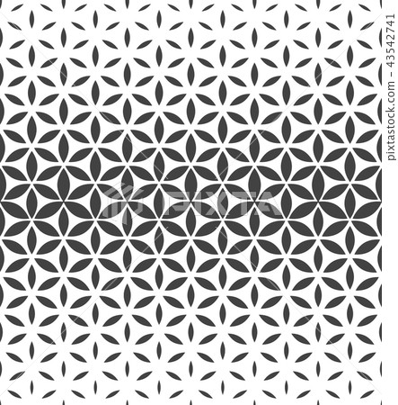 Flower geometric pattern. Seamless background. 43542741