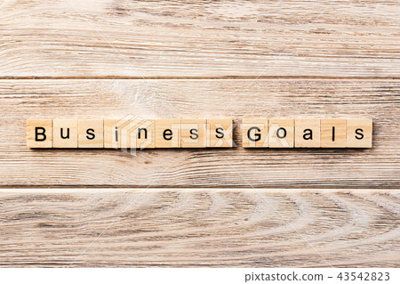 business goal word written on wood block. business goal word written on wood block. 43542823