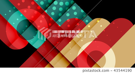 Geometric colorful abstract background 43544190