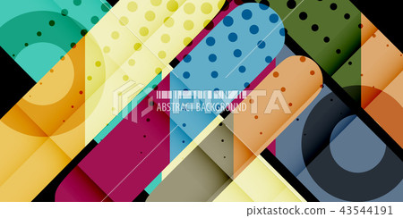 Geometric colorful abstract background 43544191