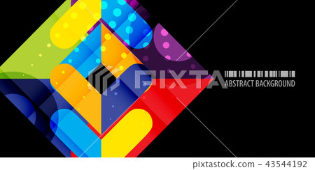 Geometric colorful abstract background 43544192
