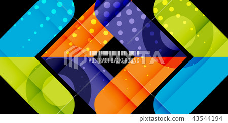 Geometric colorful abstract background 43544194
