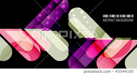 Geometric colorful abstract background 43544195
