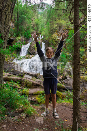 Waterfall in Altai Mountains 43544679