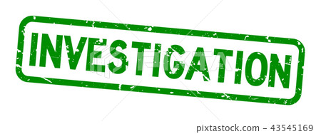 Grunge green investigation square rubber stamp Grunge green investigation square rubber stamp 43545169