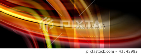 Fluid colors abstract background colorful poster, twisted liquid design on black, colorful marble or 43545982