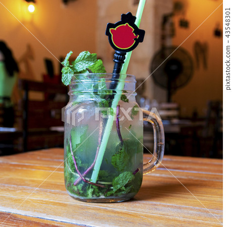 Mojito in a glass jar Mojito in a glass jar 43548301