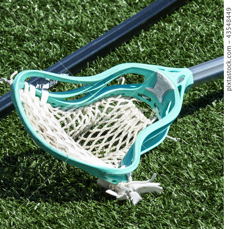 Aqua blue lacrosse stick Aqua blue lacrosse stick 43548449