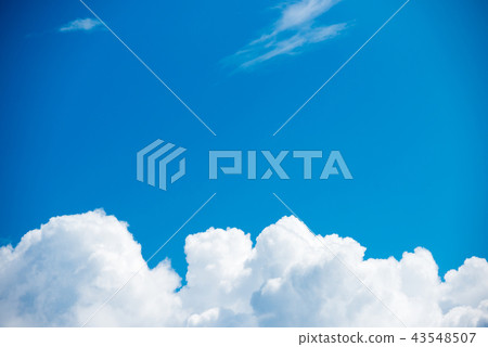 White clouds on blue sky 43548507