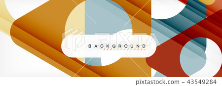 Circle and triangle abstract background 43549284