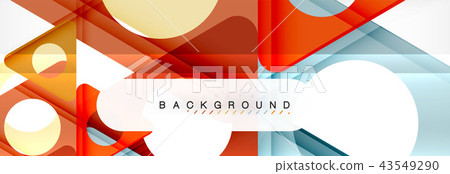 Circle and triangle abstract background Circle and triangle abstract background 43549290