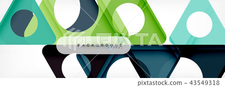 Circle and triangle abstract background 43549318