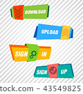 beautiful symbol and button items collection 43549825