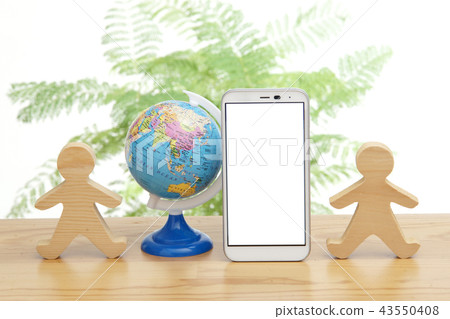 地球和智能手機 43550408