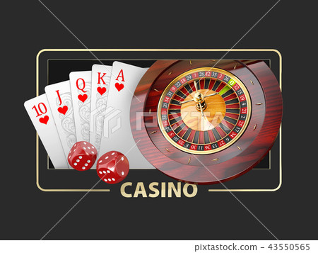 Casino Games of Fortune Conceptual Banner 3d Illustration of Casino Games Elements Casino Games of Fortune Conceptual Banner 3d Illustration of Casino Games Elements 43550565