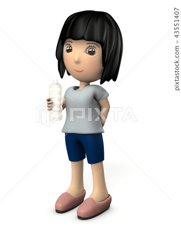 A young lady who supplies hydration A young lady who supplies hydration 43551407