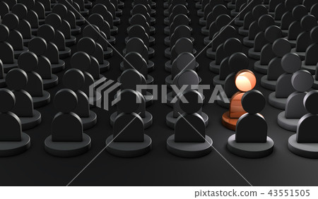 Abstract 3DCG Illustrating Identity Abstract 3DCG Illustrating Identity 43551505