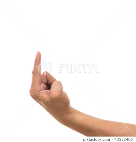 Men hand showing the multi action over white background, include clipping path Men hand showing the multi action over white background, include clipping path 43552466
