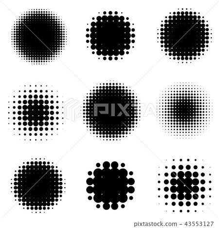 Abstract Halftone Backgrounds. Vector Set Abstract Halftone Backgrounds. Vector Set 43553127