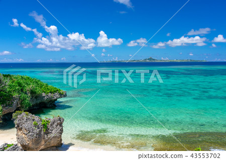 在沖繩海洋世博公園附近的海 43553702