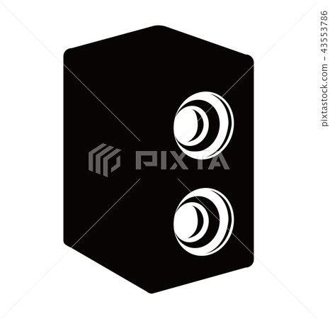 Speaker component woofer illustration 43553786