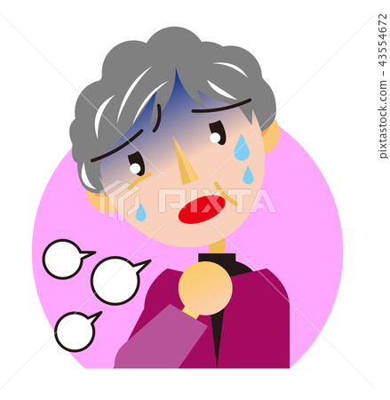 Illustration of elderly people Illustration of elderly people 43554672