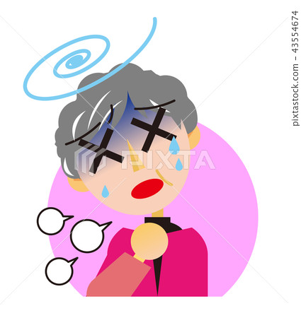 Illustration of elderly people Illustration of elderly people 43554674