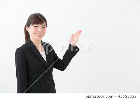 Business woman holding hands 43555552
