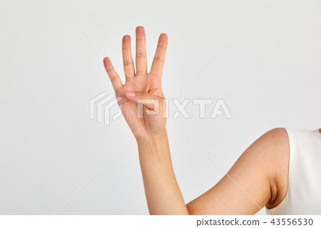 手指照片，剪刀搖滾，弓，第一，第二，第三， 43556530