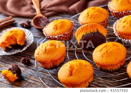 pumpkin muffins for potluck or halloween 43557593