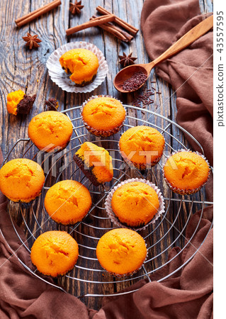 freshly baked sweet pumpkin muffins freshly baked sweet pumpkin muffins 43557595