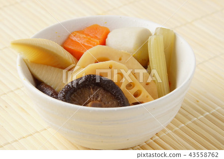 Simmered vegetables Simmered vegetables 43558762