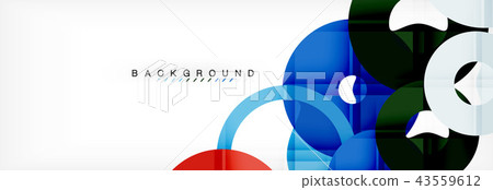 Geomtric modern backgrounds, rings abstract template 43559612
