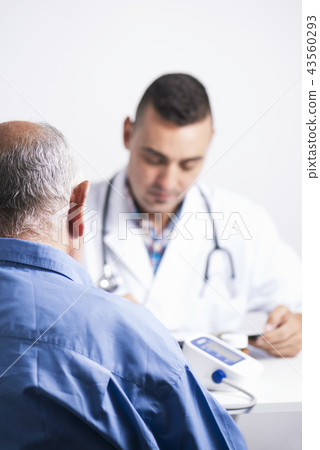 senior man at the doctors office 43560293