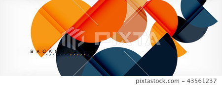 Modern geometrical abstract background - circles. Business or technology presentation design Modern geometrical abstract background - circles. Business or technology presentation design 43561237