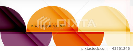 Modern geometrical abstract background - circles. Business or technology presentation design Modern geometrical abstract background - circles. Business or technology presentation design 43561246