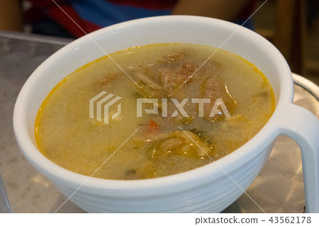 Chicken dish soup of Indian food Chicken dish soup of Indian food 43562178