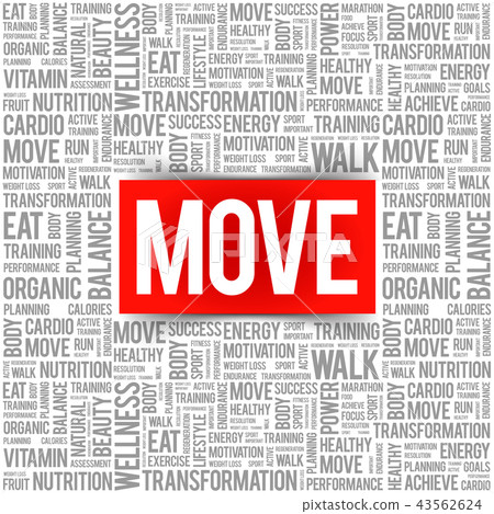 MOVE word cloud, fitness 43562624