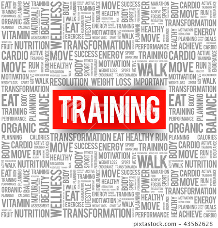TRAINING word cloud, fitness TRAINING word cloud, fitness 43562628