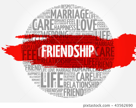 Friendship circle word cloud Friendship circle word cloud 43562690